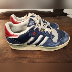 Rivalry Series Adidas Men's Blue and Red Sneakers